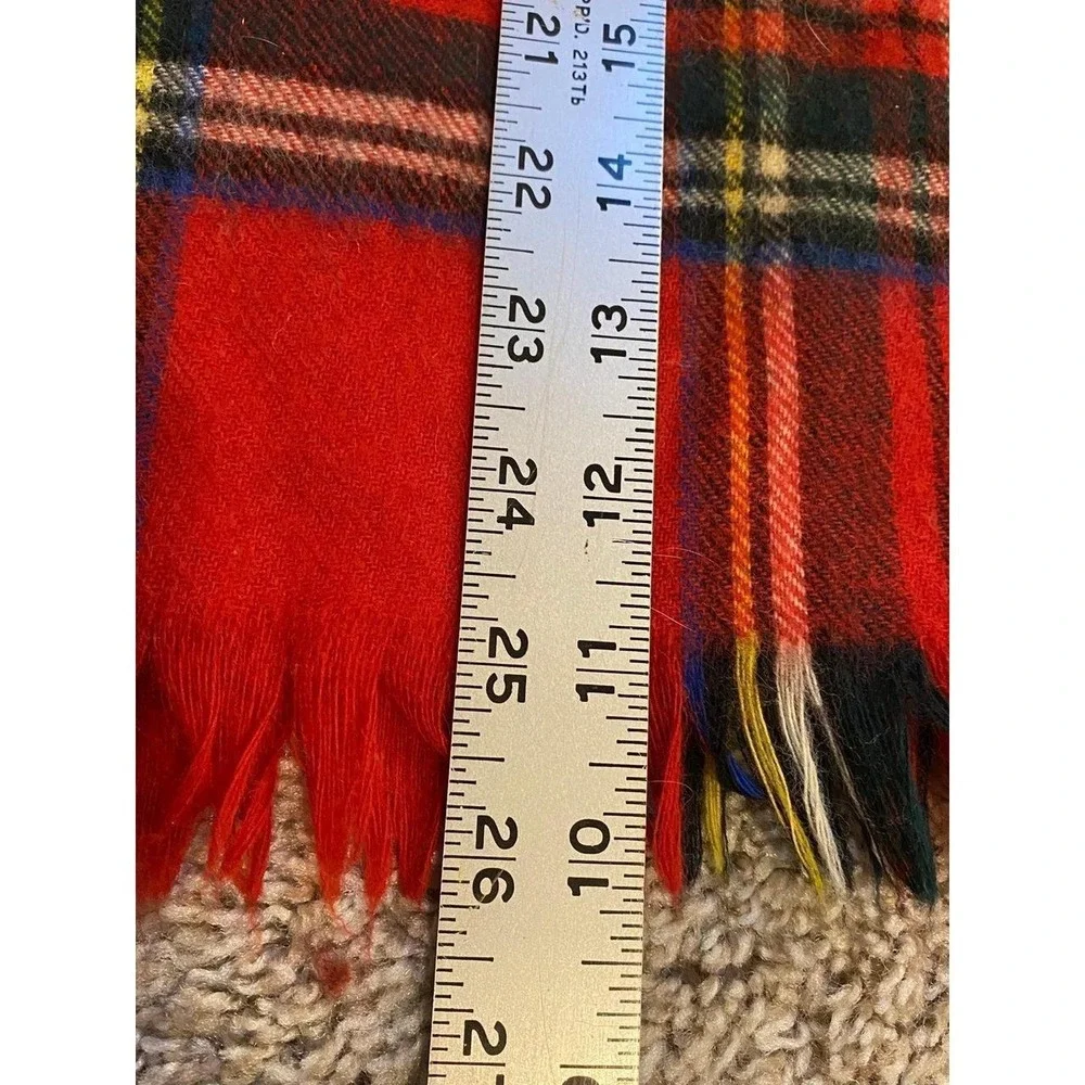 Lambswool Tartan Plaid Scarf 12